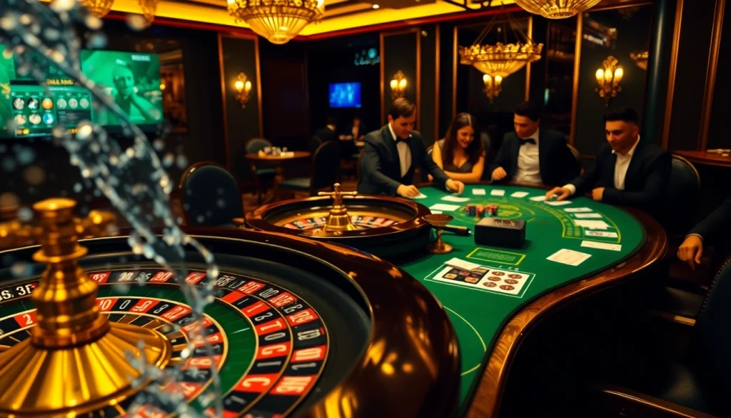 Engage with the AQUA CREST LT1000PC ADQ747935 Refrigerator Water Filter and Air Filter during a thrilling casino experience with poker chips and roulette.