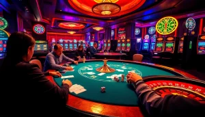 Engaged players at a poker table highlight hidden wiki 2026 gambling excitement and strategy.