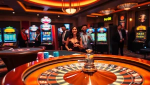 Experience the excitement of Bet88 with engaging casino games and vibrant gaming tables.