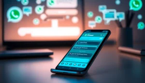 GB WhatsApp interface on smartphone showcasing advanced features and customization