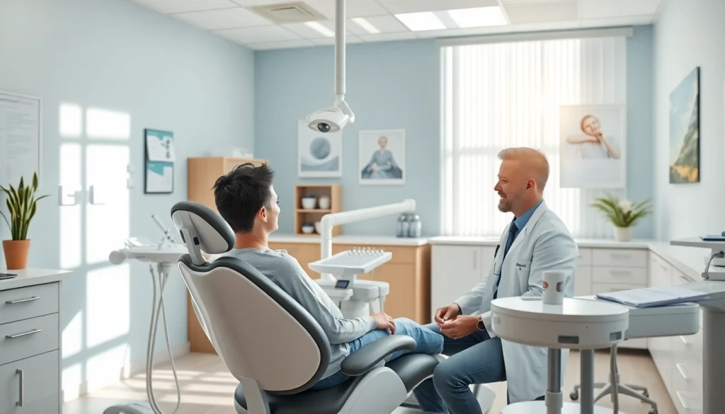 キレイライン矯正 口コミ in a modern dental clinic, showcasing a patient examination.