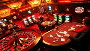 Experience thrilling gaming at https://febet8.com with vibrant casino tables, exciting players, and dynamic atmosphere.