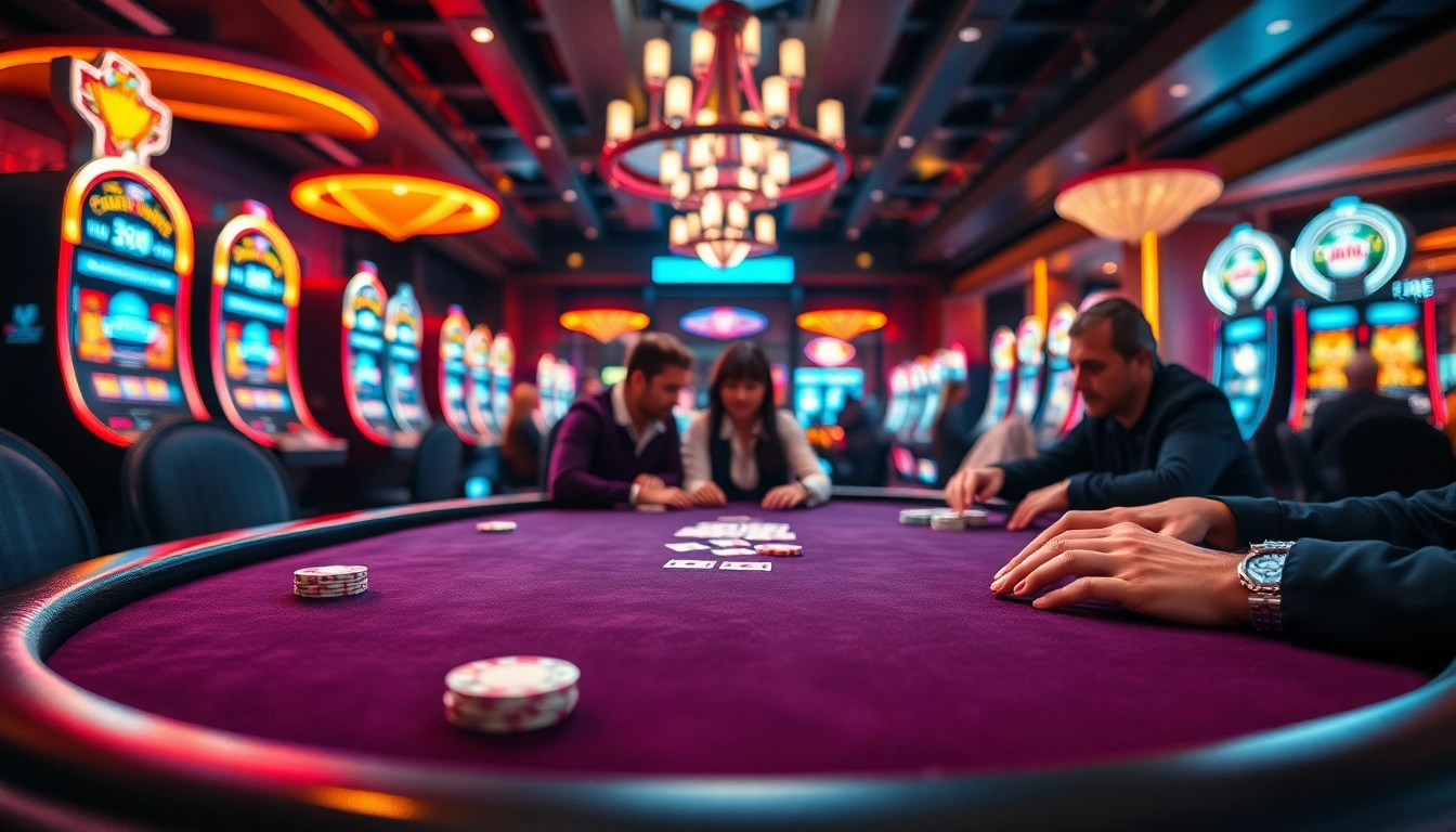 Bermain di meja poker dengan link igamble247 di kasino yang glamor