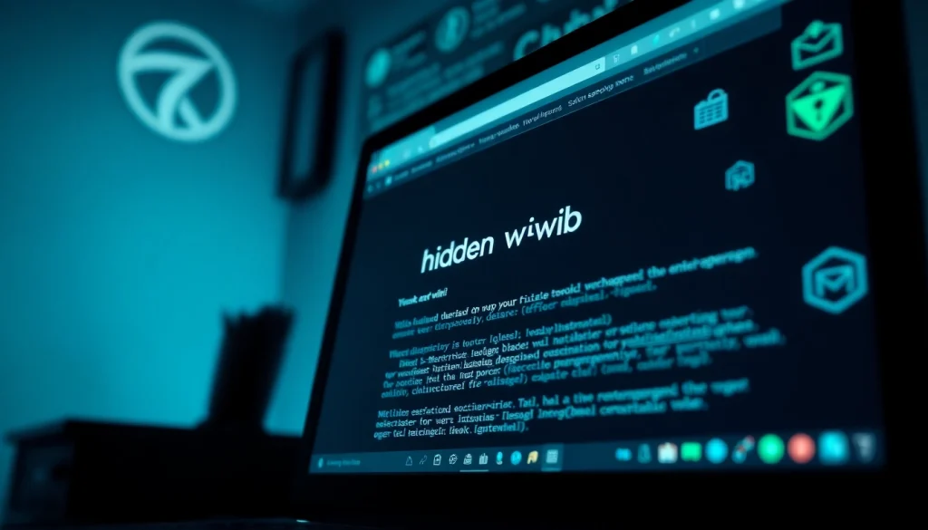 Hidden Wiki Tor interface highlighting dark web exploration links.