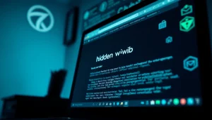 Hidden Wiki Tor interface highlighting dark web exploration links.