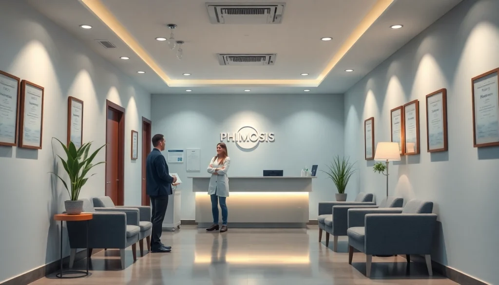 包茎クリニック おすすめの受付エリア。現代的で信頼性の高い環境を紹介