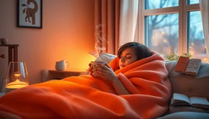 風邪の早期回復法: 温かな雰囲気とハーブティーの情景