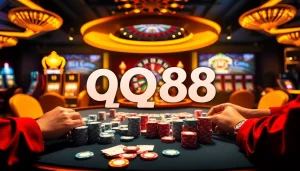 Experience the excitement of đăng nhập qq88 at a high-stakes poker table surrounded by colorful chips.