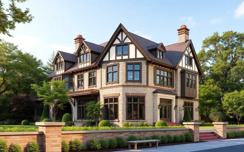 Wellesley Tudor Expansion showcasing high-end details of an elegant architectural design.