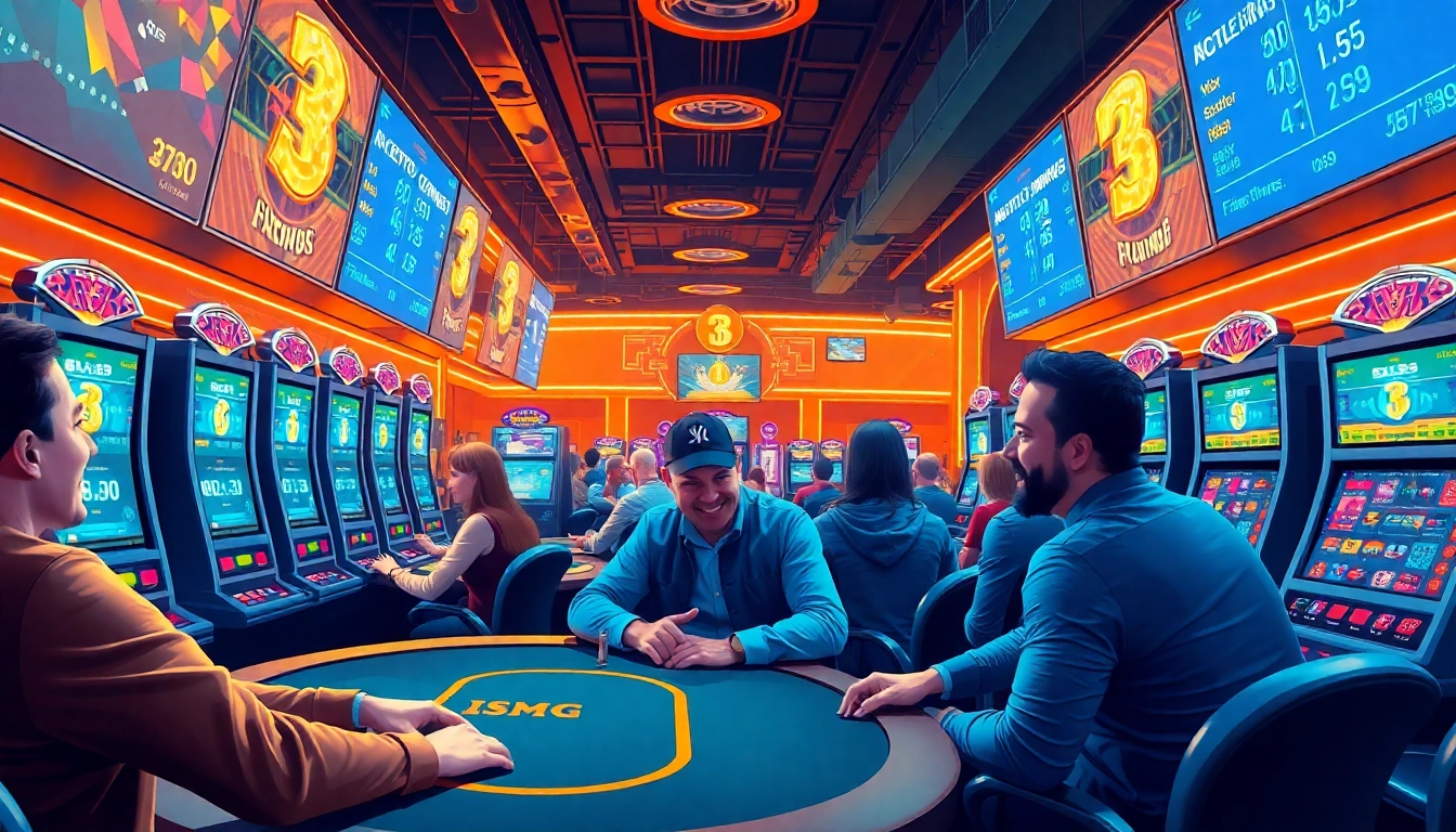 Understanding what is crypto casino through lively gaming scene highlights interactive players.
