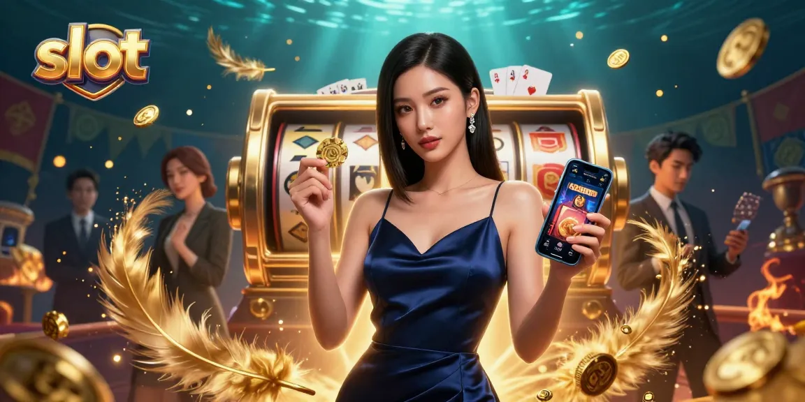 Spin the reels at this vibrant slot scene featuring glamorous characters and dynamic casino elements.