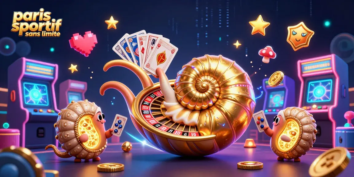 Pari sur paris sportif sans limite avec un nautilus géant dans un environnement de jeu animé.