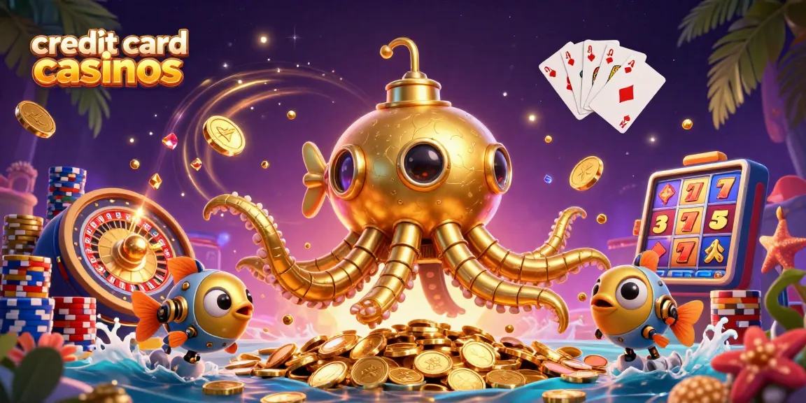 Experience the thrill of credit card casinos with dynamic game elements and animated characters.
