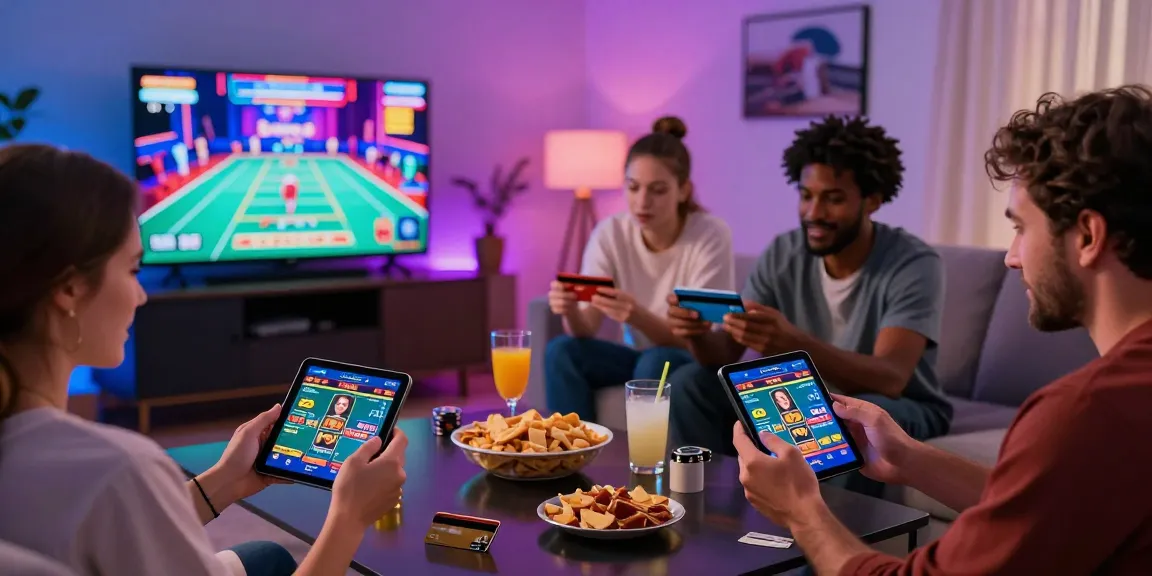 Interactive gaming scene illustrating players enjoying credit card casinos in a modern setting.