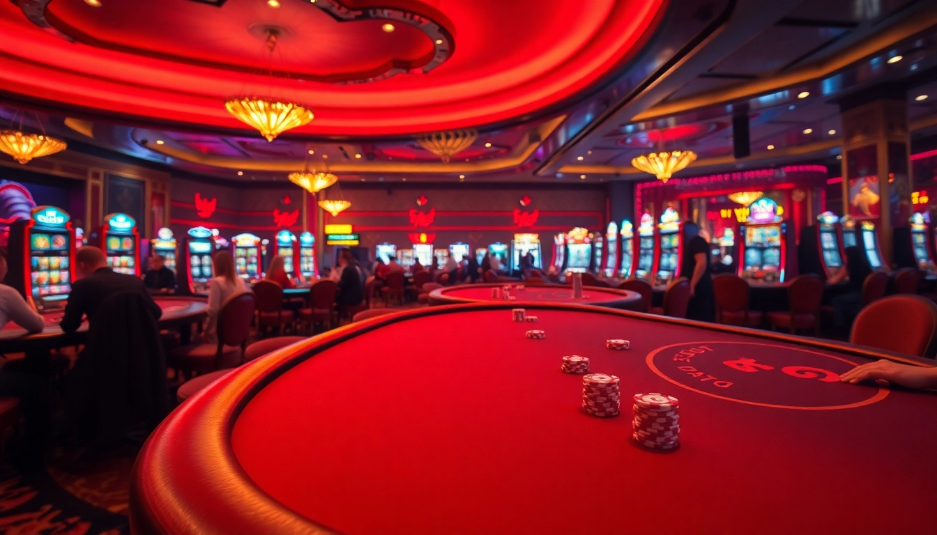 Menggunakan Slot Depo 5000 di meja permainan kasino dengan suasana hidup dan menarik.