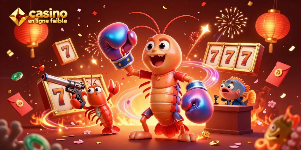 Jouez au casino en ligne fiable avec une illustration dynamique de créatures marines et des éléments de jeu.
