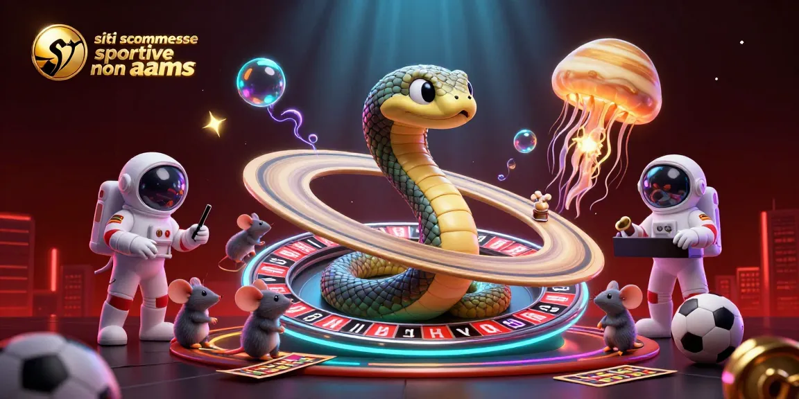Scommetti nei siti scommesse sportive non AAMS con astronauti mentre girano una roulette cosmica