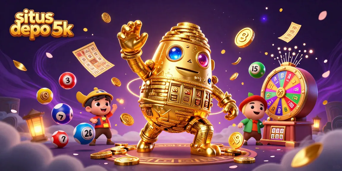 Win big at situs depo 5k with an exciting 3D casino illustration featuring dynamic gaming elements.