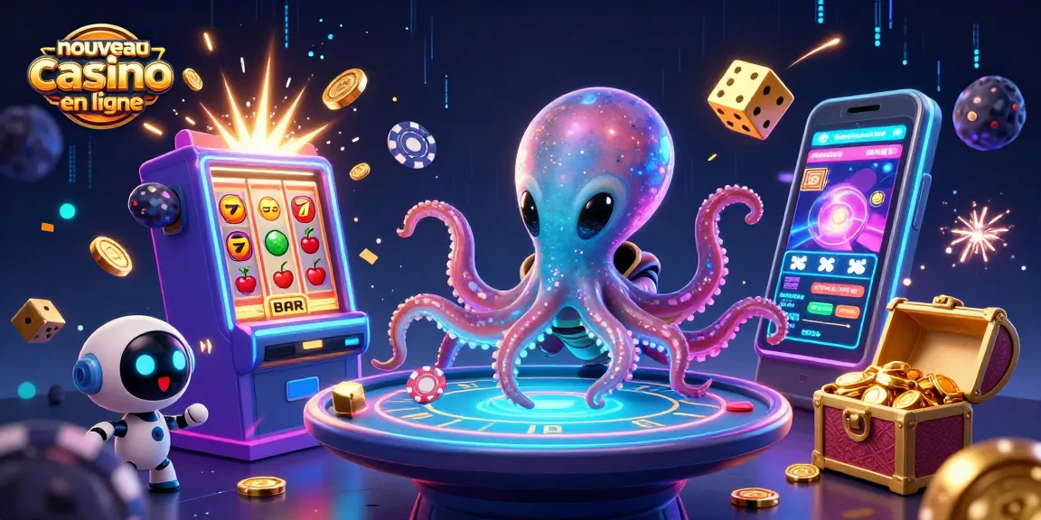 Jouez au nouveau casino en ligne avec un octopus extraterrestre et des jetons amusants.