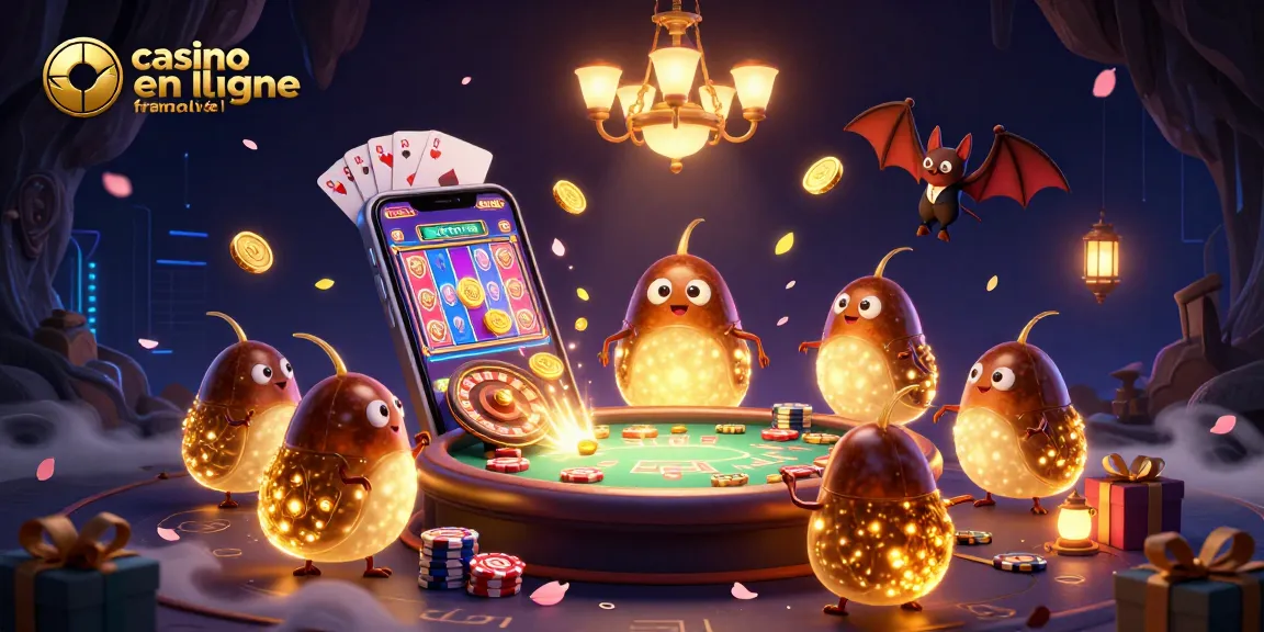 Explorez les jeux de casino en ligne France légal avec cette scène animée captivante.