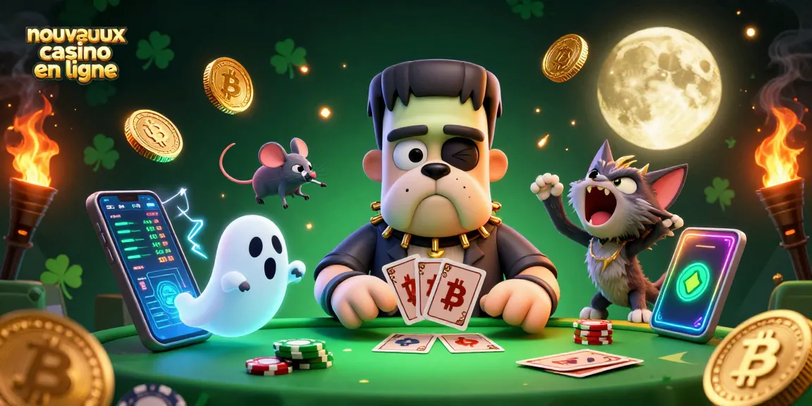 Gagnez avec des nouveaux casinos en ligne dans une illustration immersive et ludique.